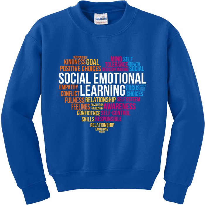 Matching Social Emotional Learning Team Counselor Sel Day Kids Sweatshirt