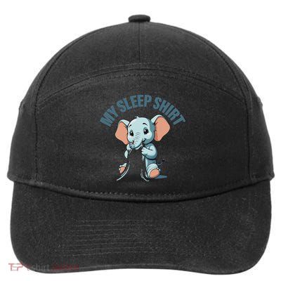 My Sleep Elephant Pyjamas Pajamas Nigh Elephant 7-Panel Snapback Hat