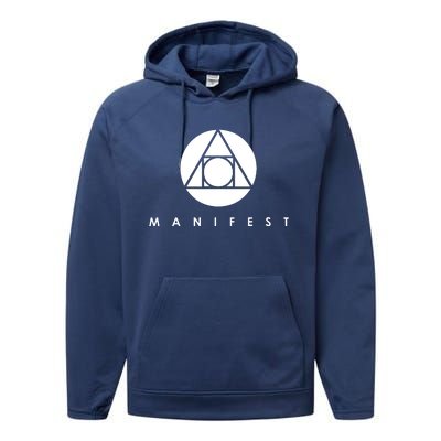 Manifestattion Symbol Essential Performance Fleece Hoodie