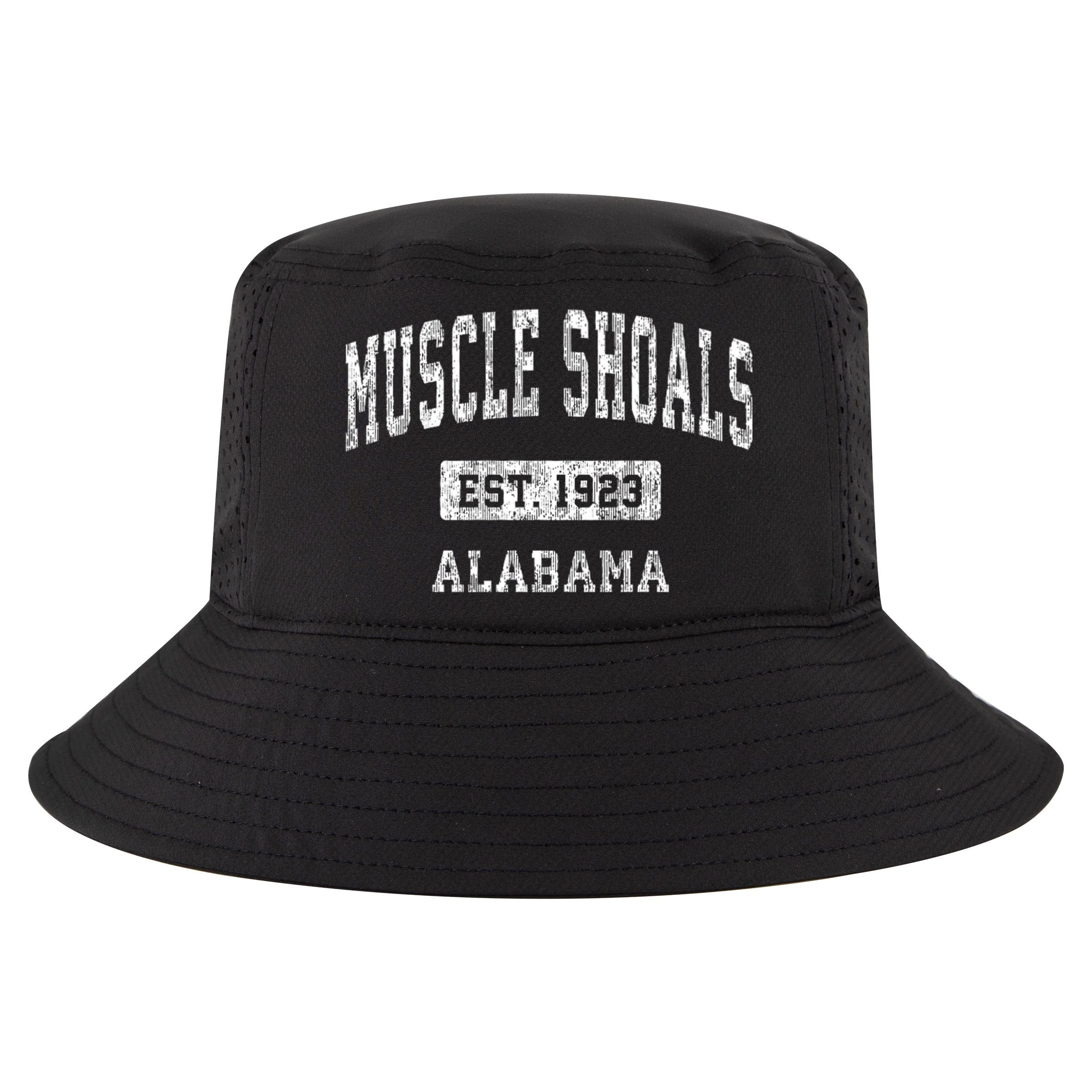 Muscle Shoals Est 1923 Alabama Al Vintage Sports Established Design Cool Comfort Performance Bucket Hat
