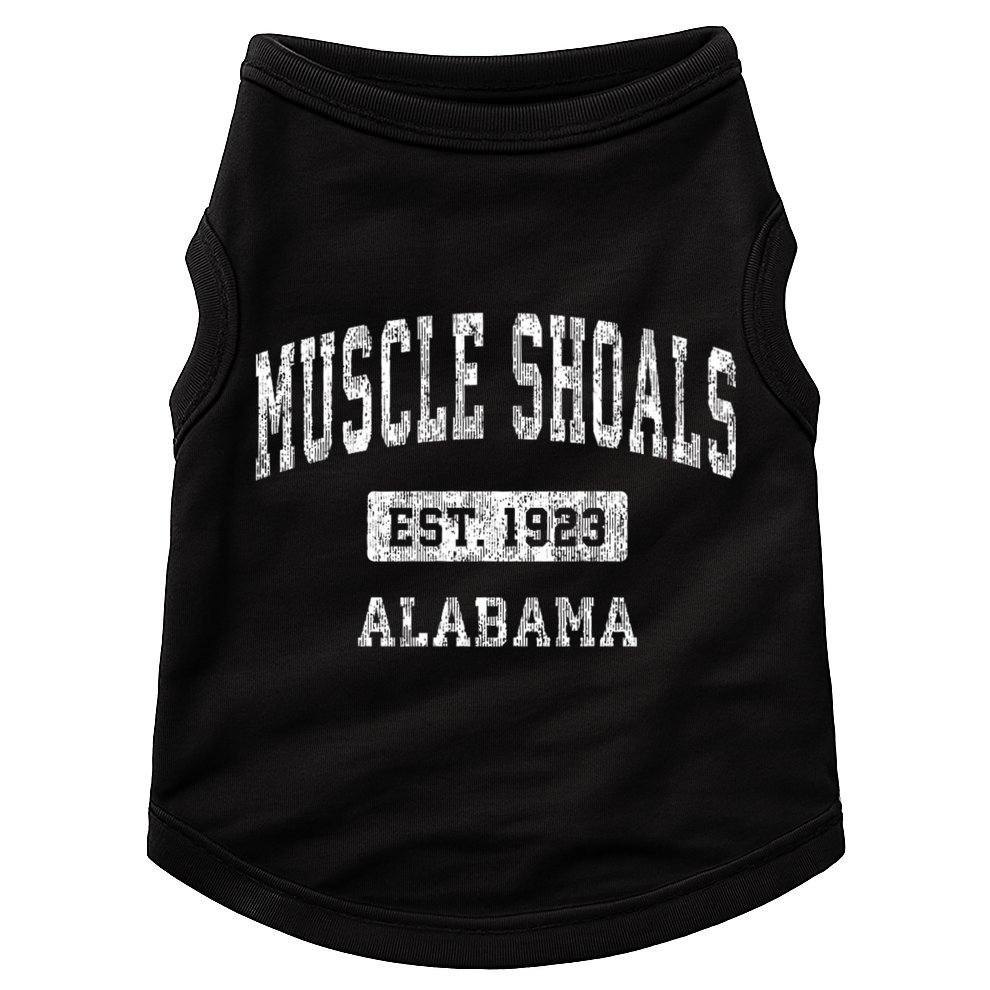 Muscle Shoals Est 1923 Alabama Al Vintage Sports Established Design Doggie Tank