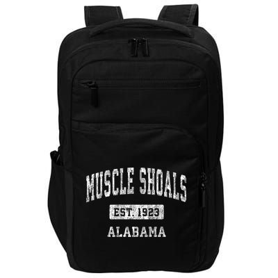 Muscle Shoals Est 1923 Alabama Al Vintage Sports Established Design Impact Tech Backpack