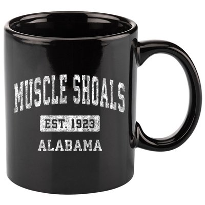 Muscle Shoals Est 1923 Alabama Al Vintage Sports Established Design 11oz C Handle Ceramic Mug