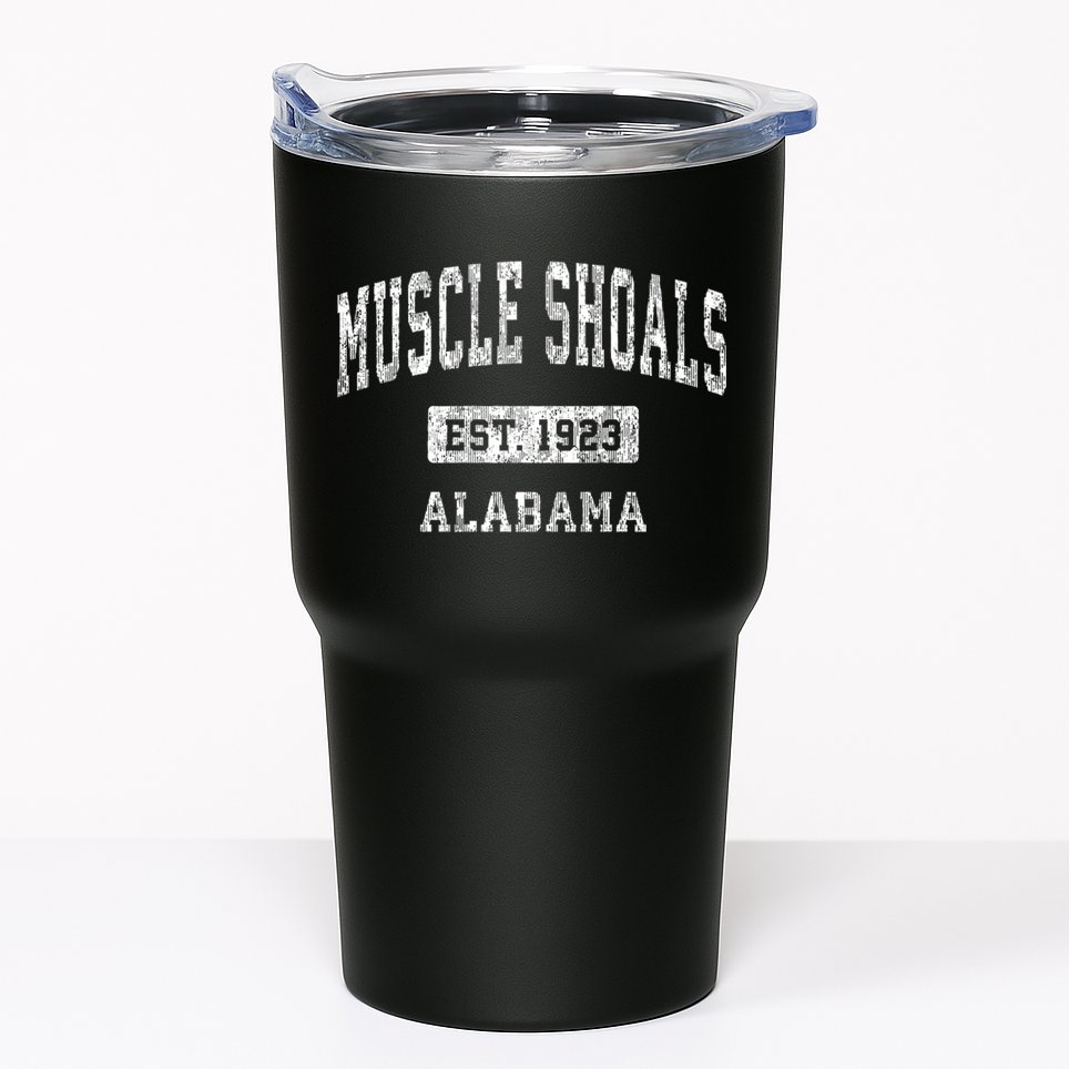 Muscle Shoals Est 1923 Alabama Al Vintage Sports Established Design Tumbler