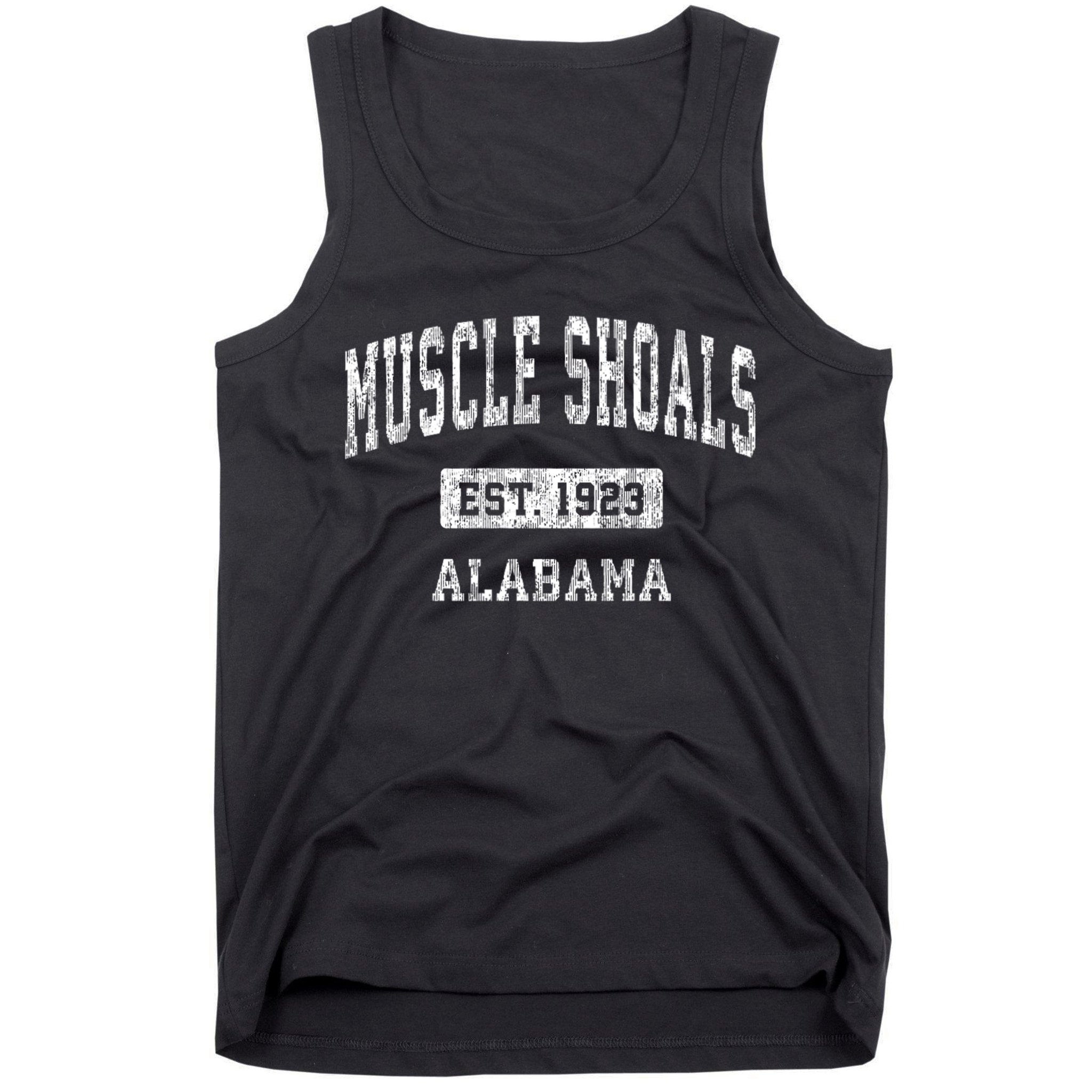Muscle Shoals Est 1923 Alabama Al Vintage Sports Established Design Tank Top