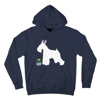 Miniature Schnauzer Easter Bunny Dog Silhouette Tall Hoodie