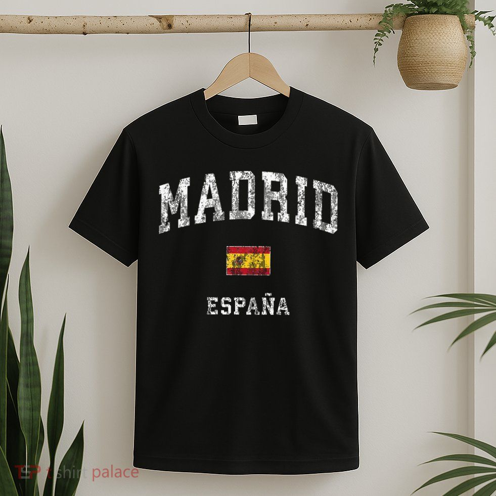 Madrid Spain Espana Vintage Athletic Sports T-Shirt