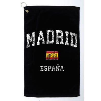 Madrid Spain Espana Vintage Athletic Sports Golf Towel