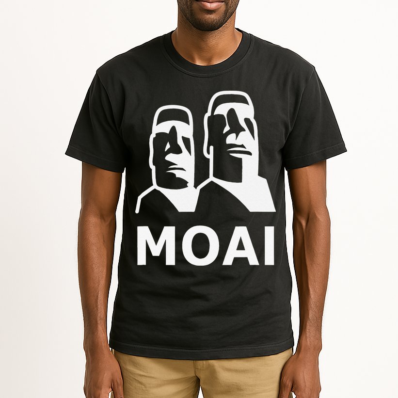 Moai Statues Easter Island Heads Polynesia Tall T-Shirt