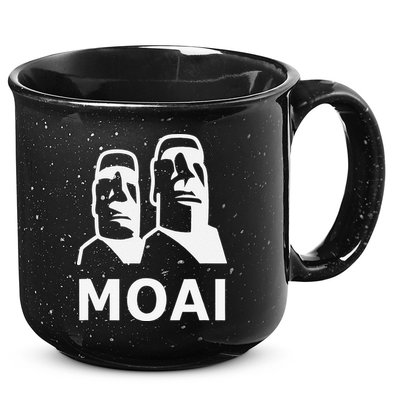 Moai Statues Easter Island Heads Polynesia 15oz Campfire Ceramic Mug