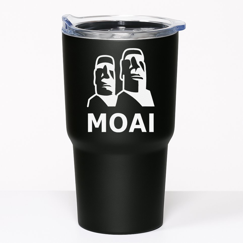 Moai Statues Easter Island Heads Polynesia Tumbler