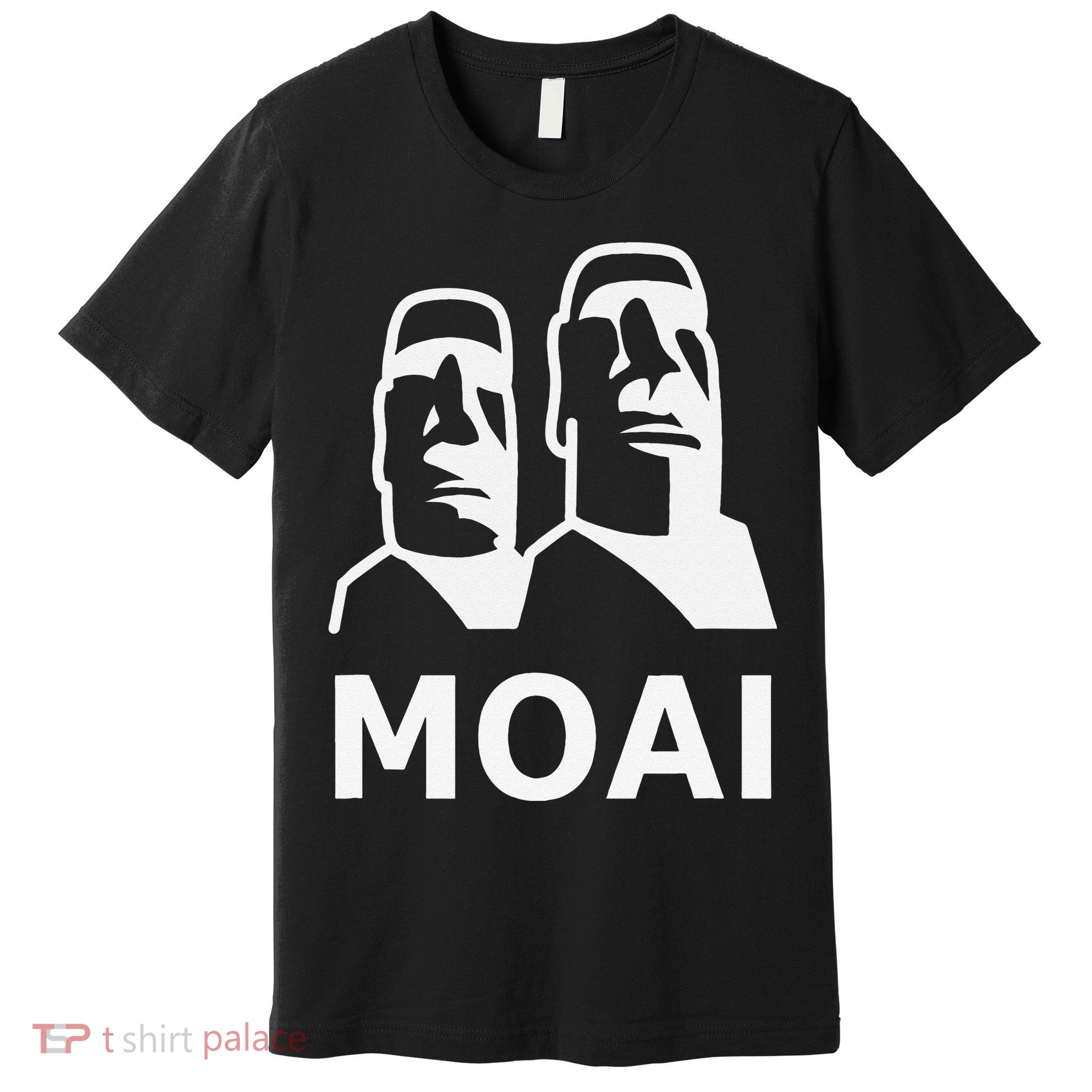 Moai Statues Easter Island Heads Polynesia Premium T-Shirt