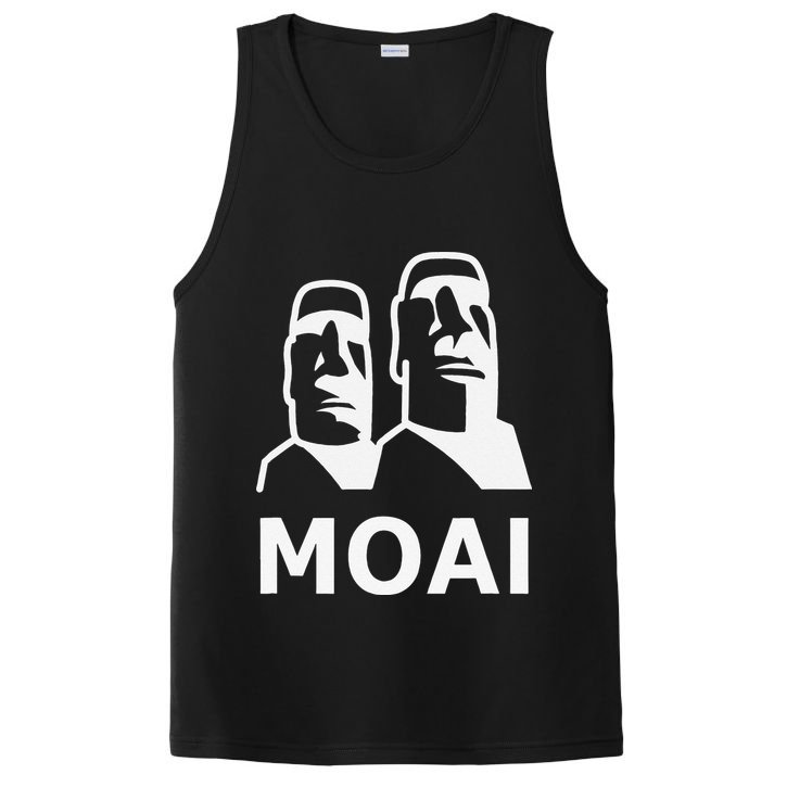 Moai Statues Easter Island Heads Polynesia PosiCharge Competitor Tank