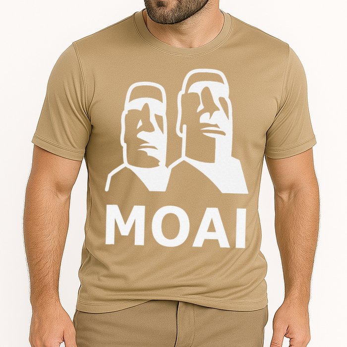 Moai Statues Easter Island Heads Polynesia Performance Shirt