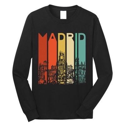 Madrid Spain Espana Barcelona Catalonia Spanish Retro Basque Long Sleeve Shirt