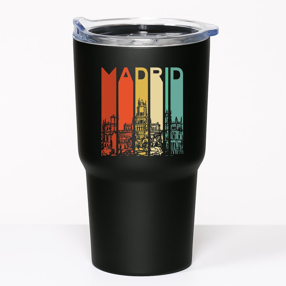 Madrid Spain Espana Barcelona Catalonia Spanish Retro Basque Tumbler