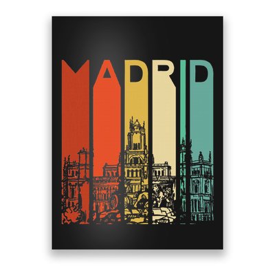 Madrid Spain Espana Barcelona Catalonia Spanish Retro Basque Poster