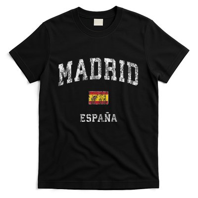 Madrid Spain Espana Vintage Athletic Sports Design T-Shirt