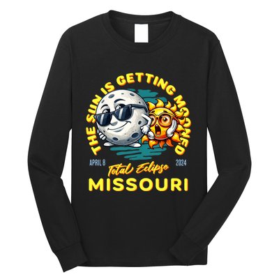 Missouri Solar Eclipse Apr 8 2024 Sun Is Getting Mooned Long Sleeve Shirt