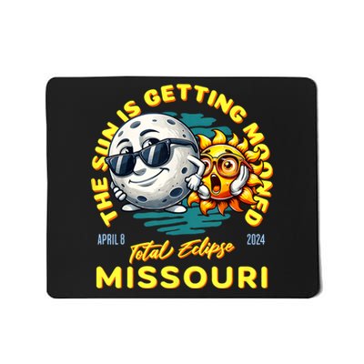 Missouri Solar Eclipse Apr 8 2024 Sun Is Getting Mooned Mousepad