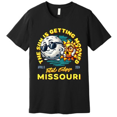 Missouri Solar Eclipse Apr 8 2024 Sun Is Getting Mooned Premium T-Shirt