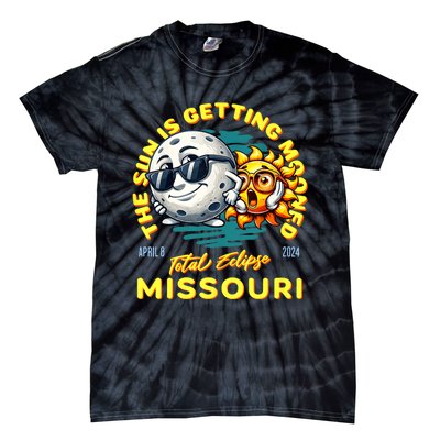 Missouri Solar Eclipse Apr 8 2024 Sun Is Getting Mooned Tie-Dye T-Shirt