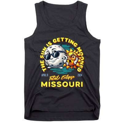 Missouri Solar Eclipse Apr 8 2024 Sun Is Getting Mooned Tank Top