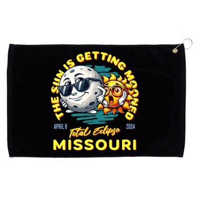 Missouri Solar Eclipse Apr 8 2024 Sun Is Getting Mooned Grommeted Golf Towel