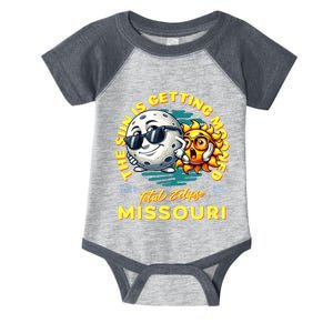 Missouri Solar Eclipse Apr 8 2024 Sun Is Getting Mooned Infant Baby Jersey Bodysuit