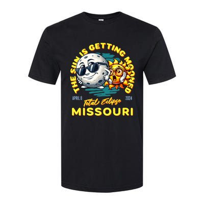 Missouri Solar Eclipse Apr 8 2024 Sun Is Getting Mooned Softstyle® CVC T-Shirt