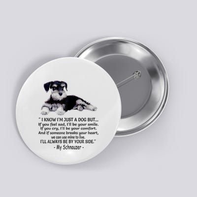 Miniature Schnauzer Funny Gift Button