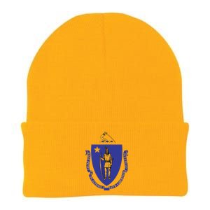 Massachusetts State Flag Us State Flag Knit Cap Winter Beanie