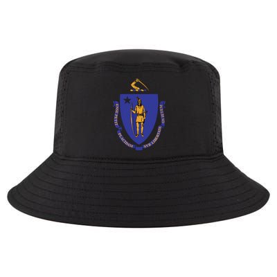 Massachusetts State Flag Us State Flag Cool Comfort Performance Bucket Hat