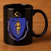 Massachusetts State Flag Us State Flag 11oz C Handle Ceramic Mug