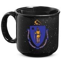 Massachusetts State Flag Us State Flag 15oz Campfire Ceramic Mug