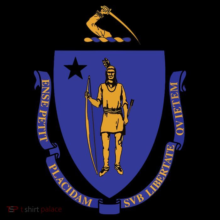 Massachusetts State Flag Us State Flag Drawstring Bag