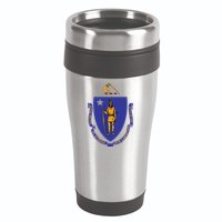 Massachusetts State Flag Us State Flag 16oz Travel Tumbler