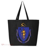 Massachusetts State Flag Us State Flag 25L Jumbo Tote
