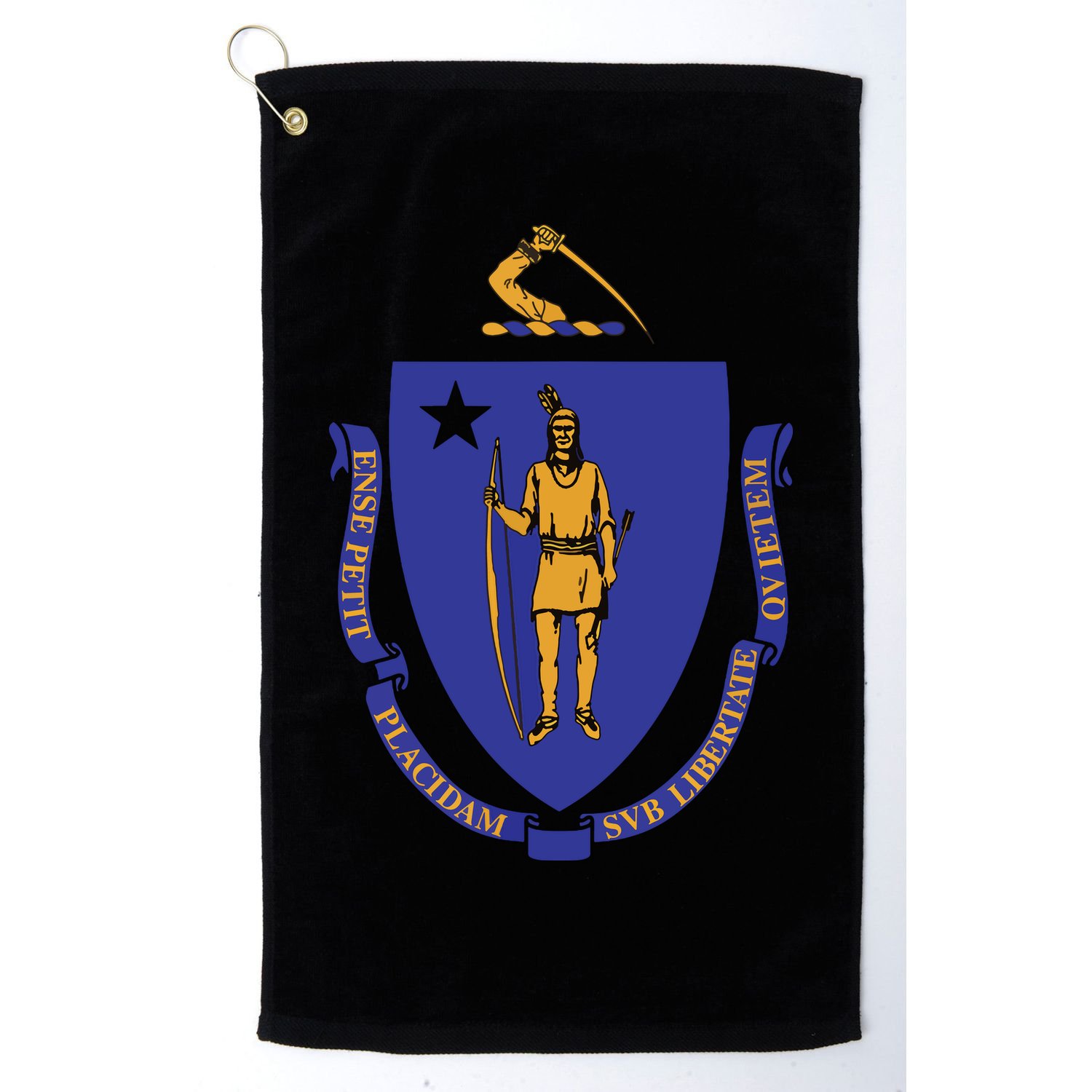 Massachusetts State Flag Us State Flag Golf Towel