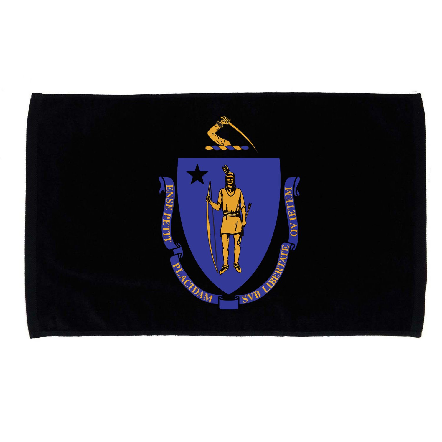 Massachusetts State Flag Us State Flag Microfiber Hand Towel
