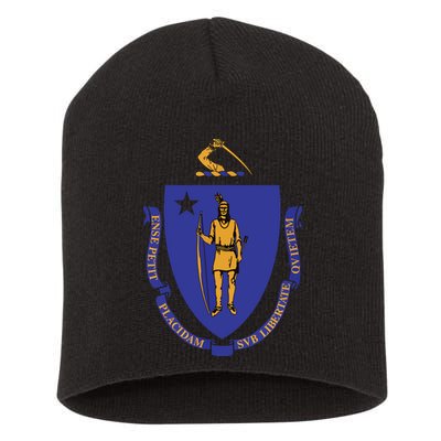 Massachusetts State Flag Us State Flag Short Acrylic Beanie