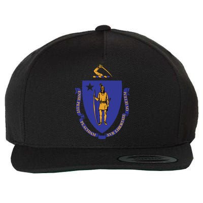 Massachusetts State Flag Us State Flag Wool Snapback Cap