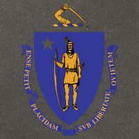 Massachusetts State Flag Us State Flag Cotton Canvas Backpack