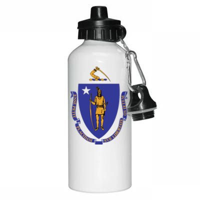 Massachusetts State Flag Us State Flag Aluminum Water Bottle