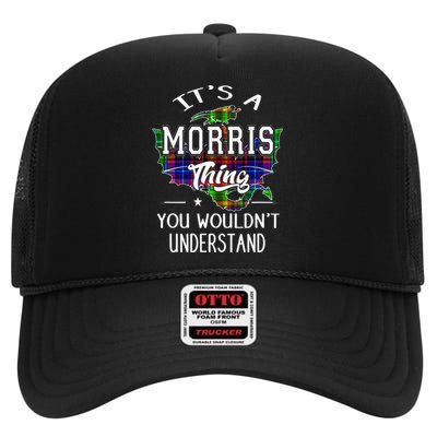 Morris Surname Family Member Birthday Gift High Crown Mesh Back Trucker Hat