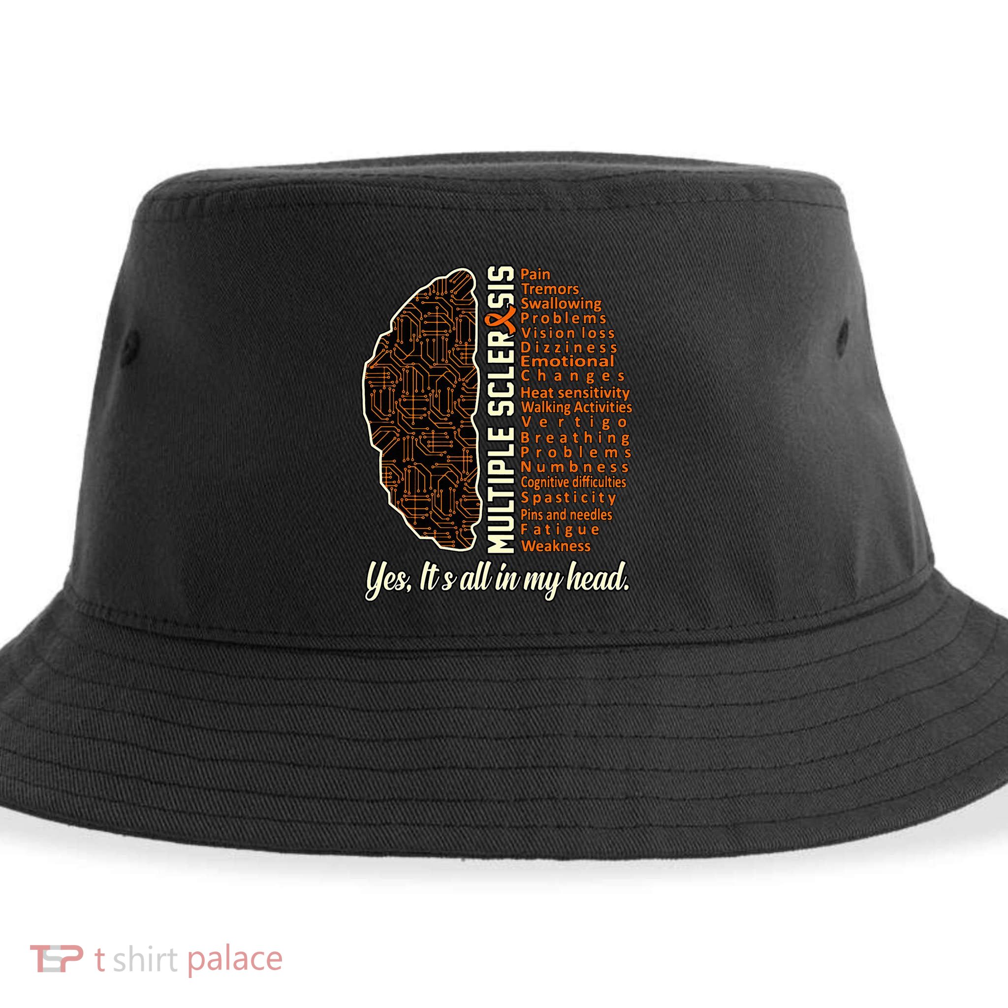 Multiple Sclerosis Facts Ms Awareness Support Graphic Sustainable Bucket Hat