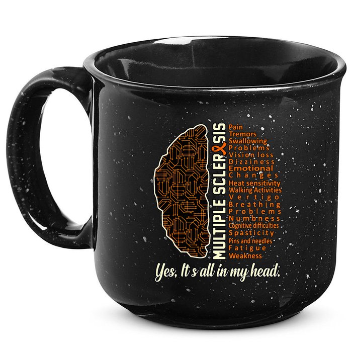 Multiple Sclerosis Facts Ms Awareness Support Graphic 15oz Campfire Ceramic Mug