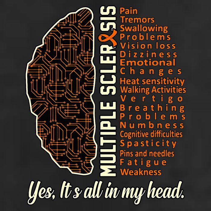Multiple Sclerosis Facts Ms Awareness Support Graphic 25L Jumbo Tote