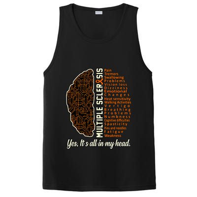 Multiple Sclerosis Facts Ms Awareness Support Graphic PosiCharge Competitor Tank