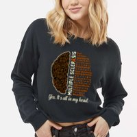 Multiple Sclerosis Facts Ms Awareness Support Graphic Cropped Pullover Crew